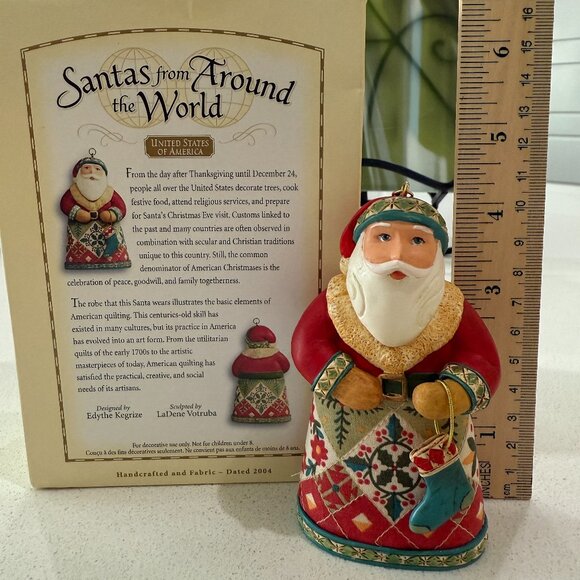 HALLMARK Keepsake Santas from Around the World UNITED STATES OF AMERICA - Picture 1 of 9